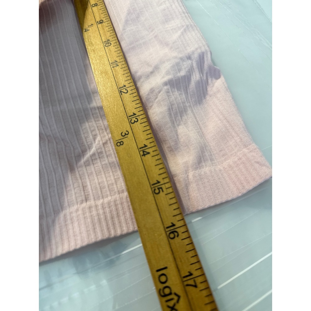 Lululemon Ebb to Street Tank Top Women 6 Pink High Neck Ribbed LW1CJUS - Picture 6 of 7